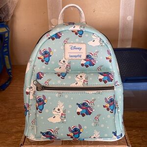 NWT Stitch and Scrump Winter edition Loungefly backpack